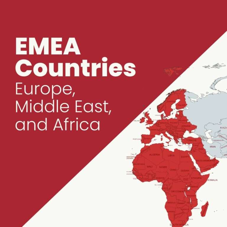 EMEA Region Countries Europe Middle East And Africa   EMEA Countries Europe Middle East And Africa 768x768 